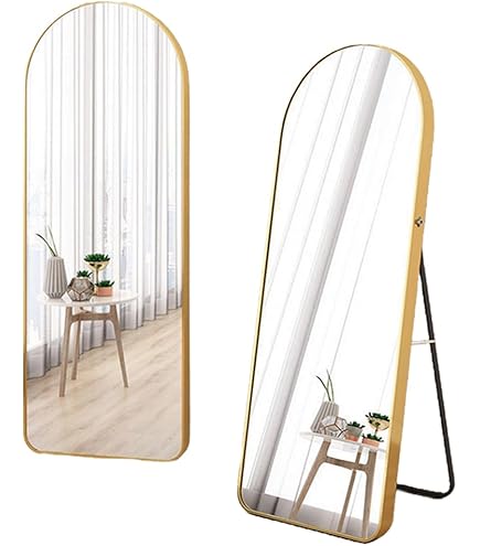 Amazon.co.jp: ミラエート アーチ型全身鏡【飛散防止】 姿見鏡